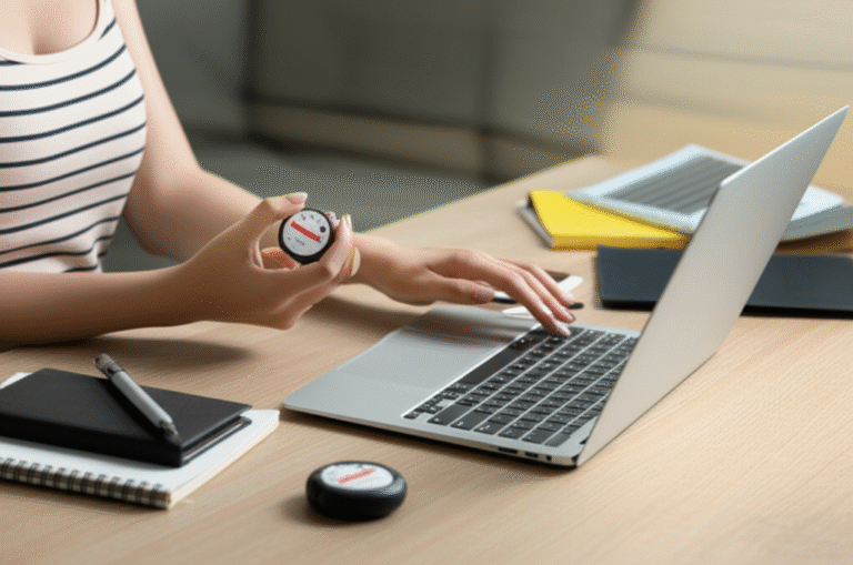 Gerenciamento de Tempo com Pomodoro Pessoa usando o método Pomodoro para gerenciar o tempo no trabalho remoto