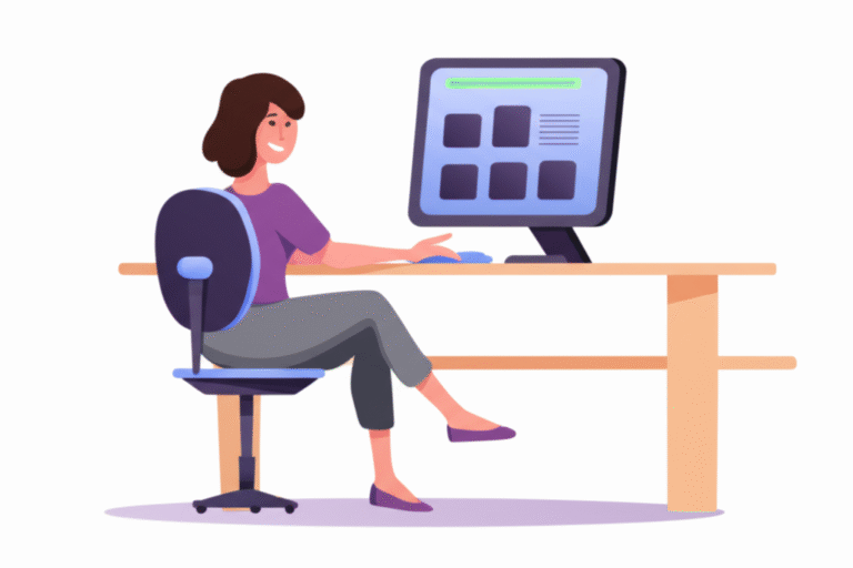 Cadeira Ergonômica para Home Office Mulher trabalhando em home office com cadeira ergonômica