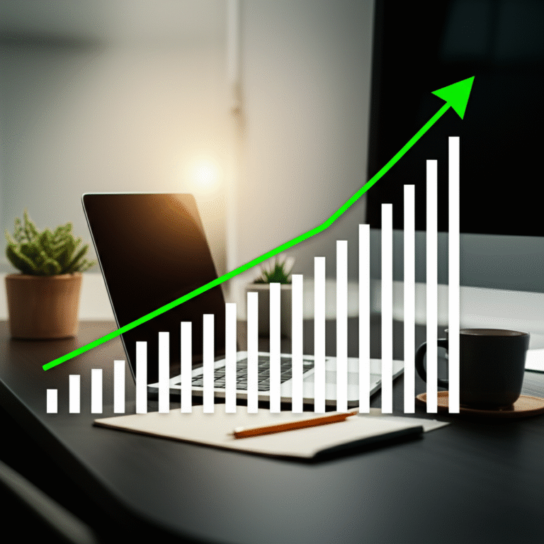 Crescimento Financeiro Sustentável Gráfico de crescimento financeiro