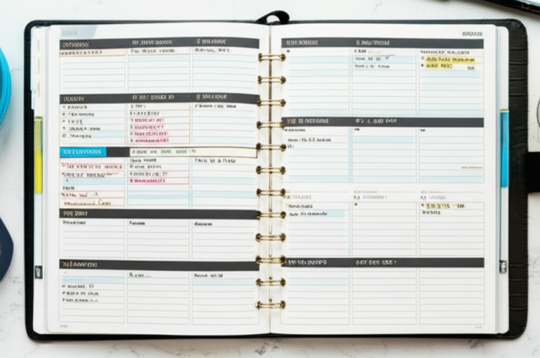 Rotina de Trabalho em Casa Agenda mostrando horários de trabalho e pausas